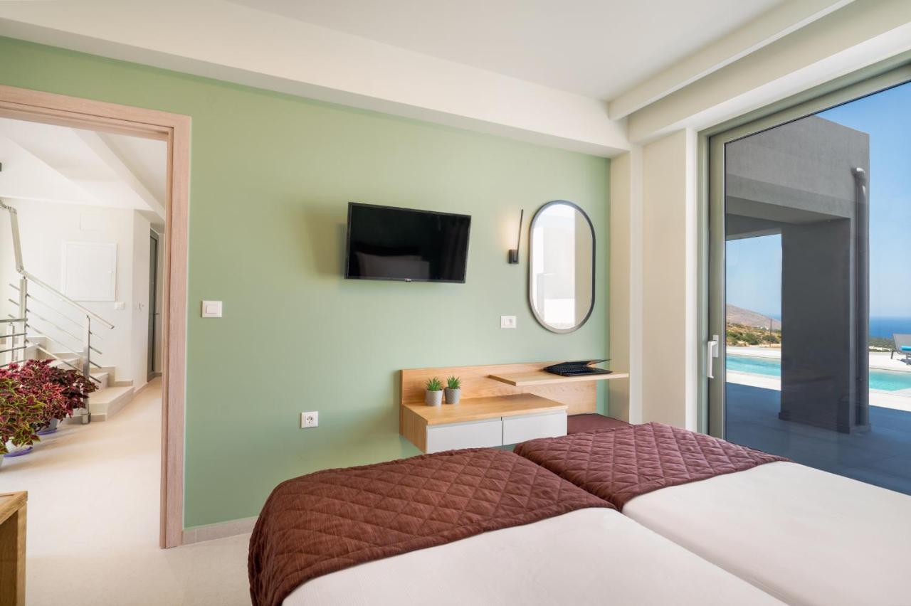 Luxurious Villa Cretan Aura With Private Heated Pool, Jacuzzi And Playroom Agios Ioannis  Exteriér fotografie