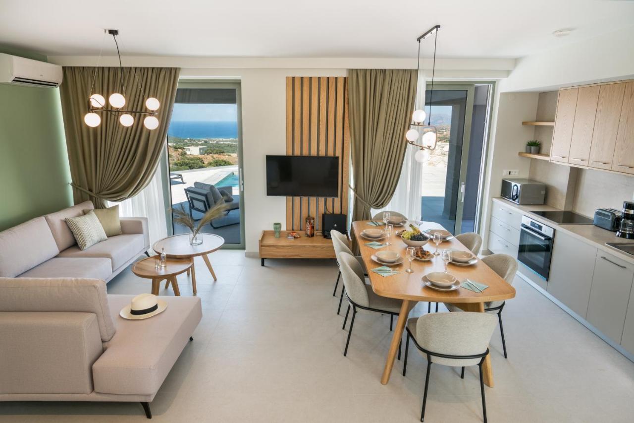 Luxurious Villa Cretan Aura With Private Heated Pool, Jacuzzi And Playroom Agios Ioannis  Exteriér fotografie